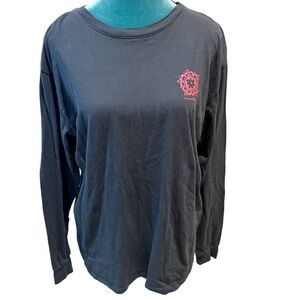 NATURAL LIFE Black Shirt with Pink Accents